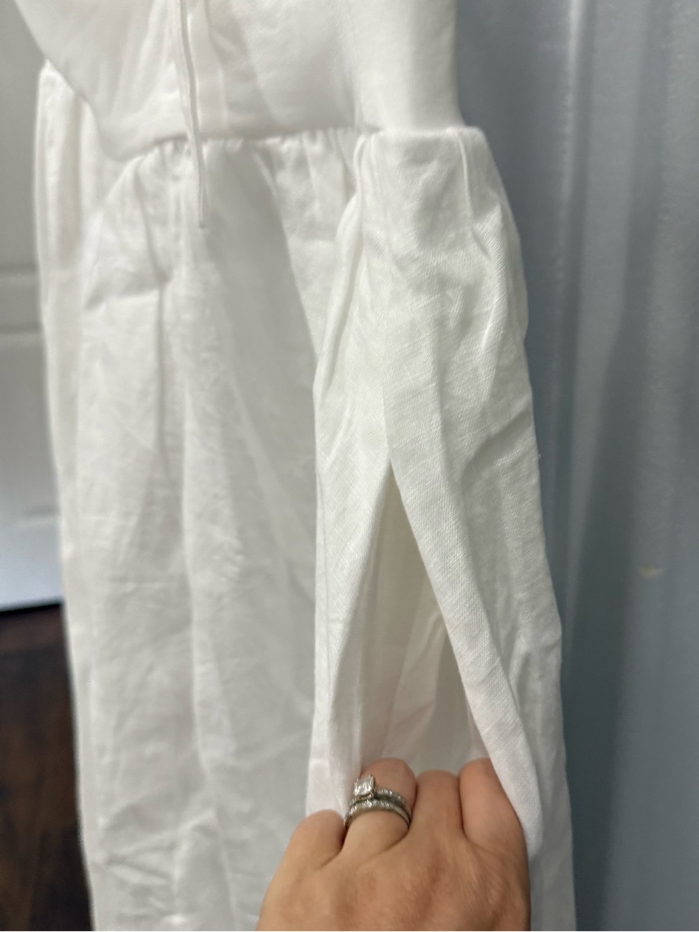 J.Crew Halter Mixy Midi Dress White Size Small NWT Cottagecore CV655 $178 - Picture 7 of 9